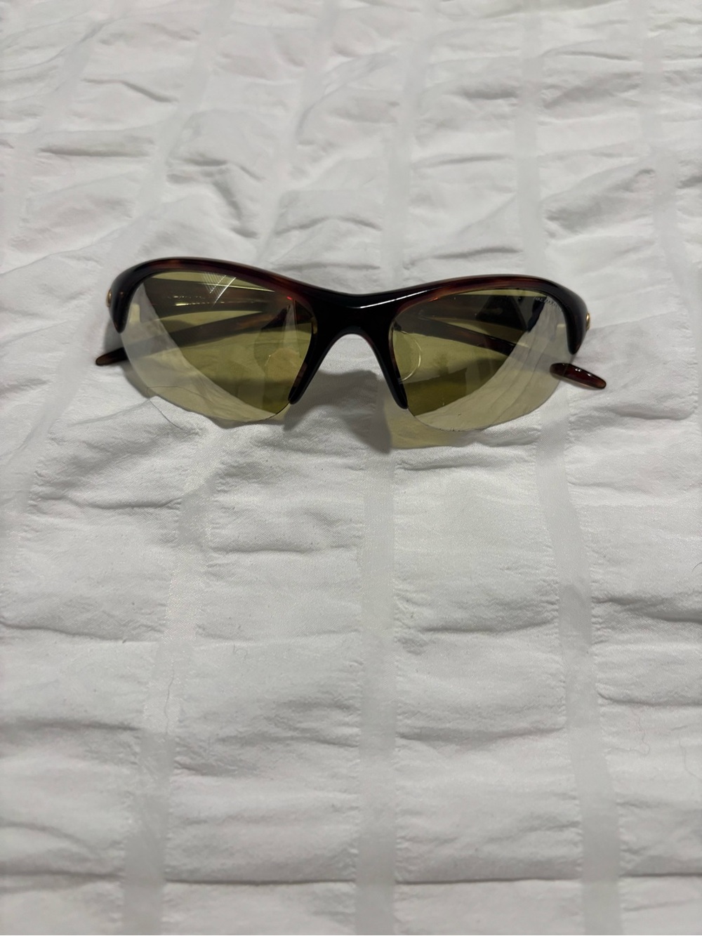 Nike Women’s Sport Sunglasses - Brown Frame with Yellow Lenses
